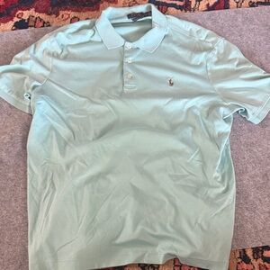 Polo by Ralph Lauren Men's Light Green Polo Shirt